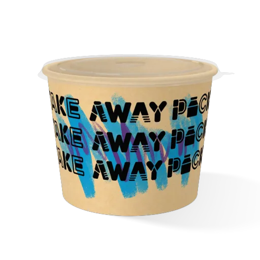 3 - 90s jazz design takeaway paper bowl