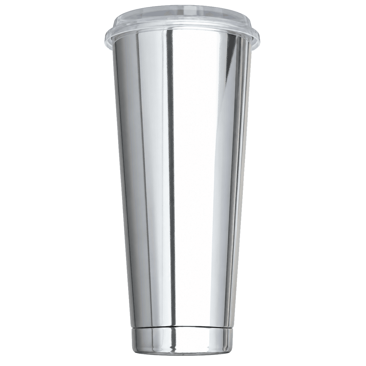 1000ml Bright Silver Film Cup Set with Clear Glossy Lid