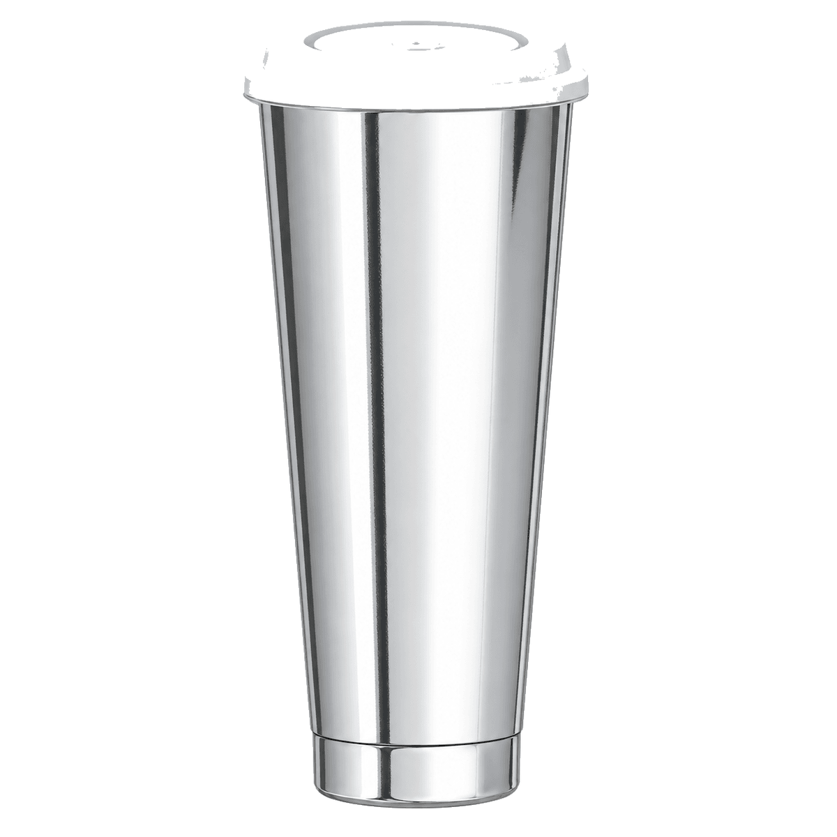 1000ml Bright Silver Film Cup Set with White Glossy Lid
