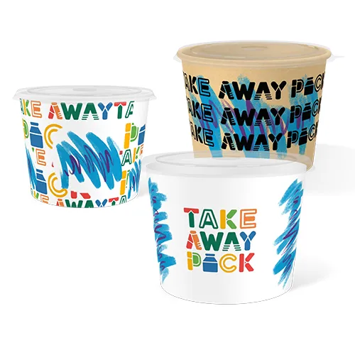 Share some custom 90s Jazz Design paper bowl for your takeaway pack