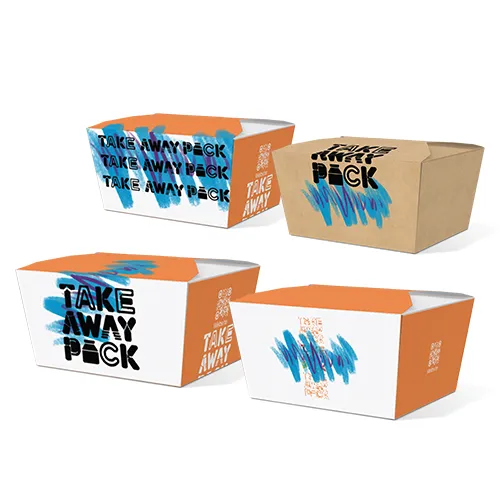 90s jazz design takeaway paper box cover