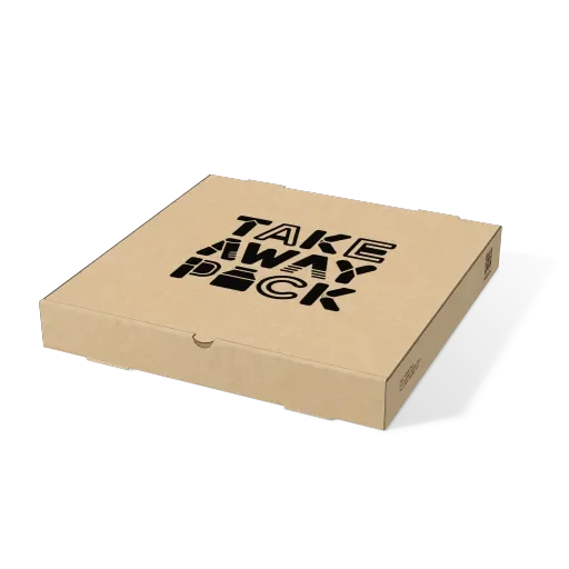 Custom Kraft Corrugated Pizza Box