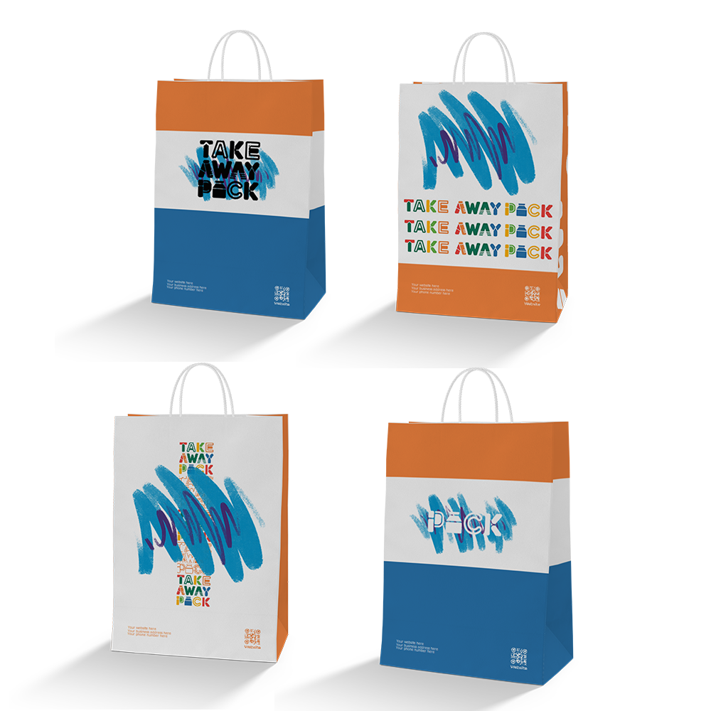 Share some 90s Jazz Design Paper Bags at TakeawayPack