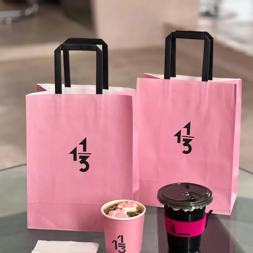 2 - Custom Paper Bag - Takeaway Bag with Logo